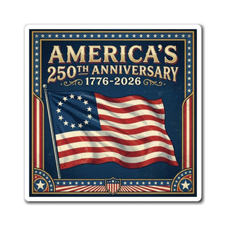 Betsy Ross Flag - America's 250th 1776-2026 Refrigerator Magnet
