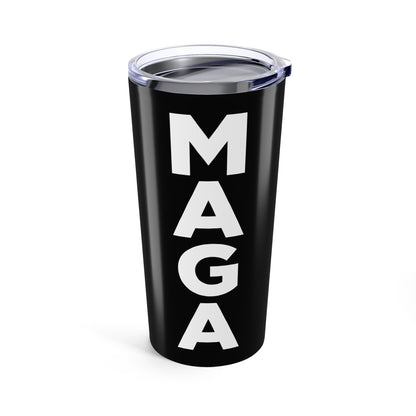 MAGA Black and White Tumbler 20oz