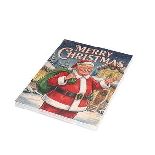 "Merry Christmas!" Trump Santa Christmas Cards (1, 10, 30, and 50pcs)