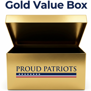 Gold Value Box (18 Trump Collectibles Valued at $250)