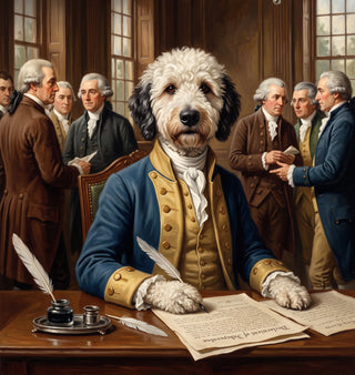 Founding Fathers Scene Canvas