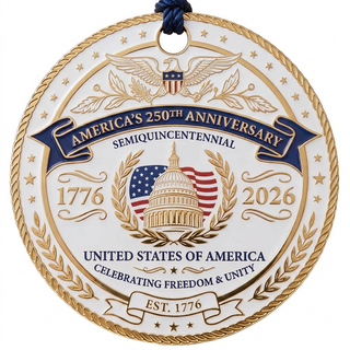 America's 250th Anniversary Christmas Ornament (Pre-Order Expected To Ship in October)