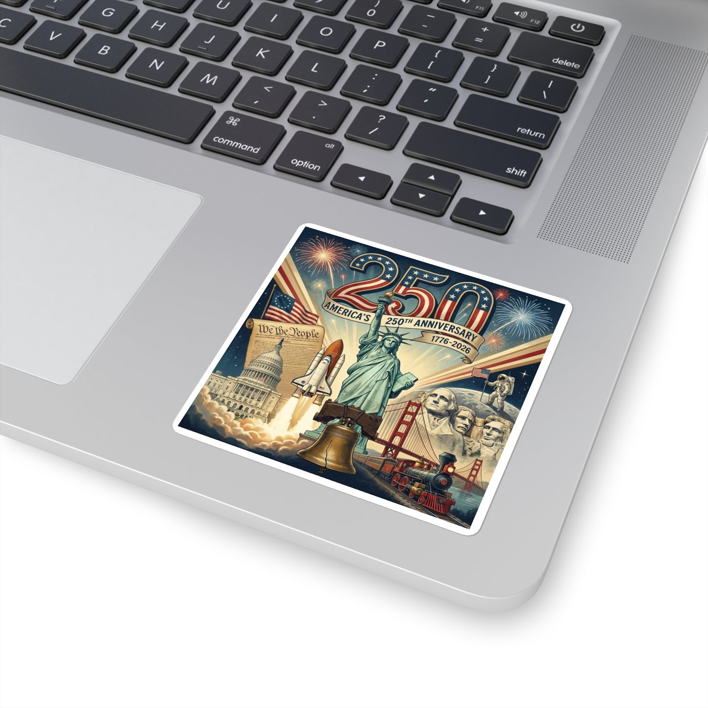 America 250th Anniversary Square Sticker