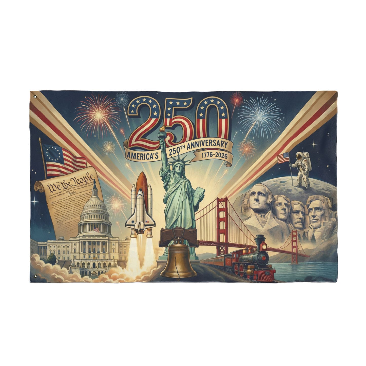 250th Anniversary of America Flag (Double-Sided 3ft x 5ft)