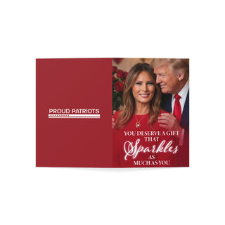 You Deserve a Gift that Sparkles As Much As You - President Trump Valentines Day Card