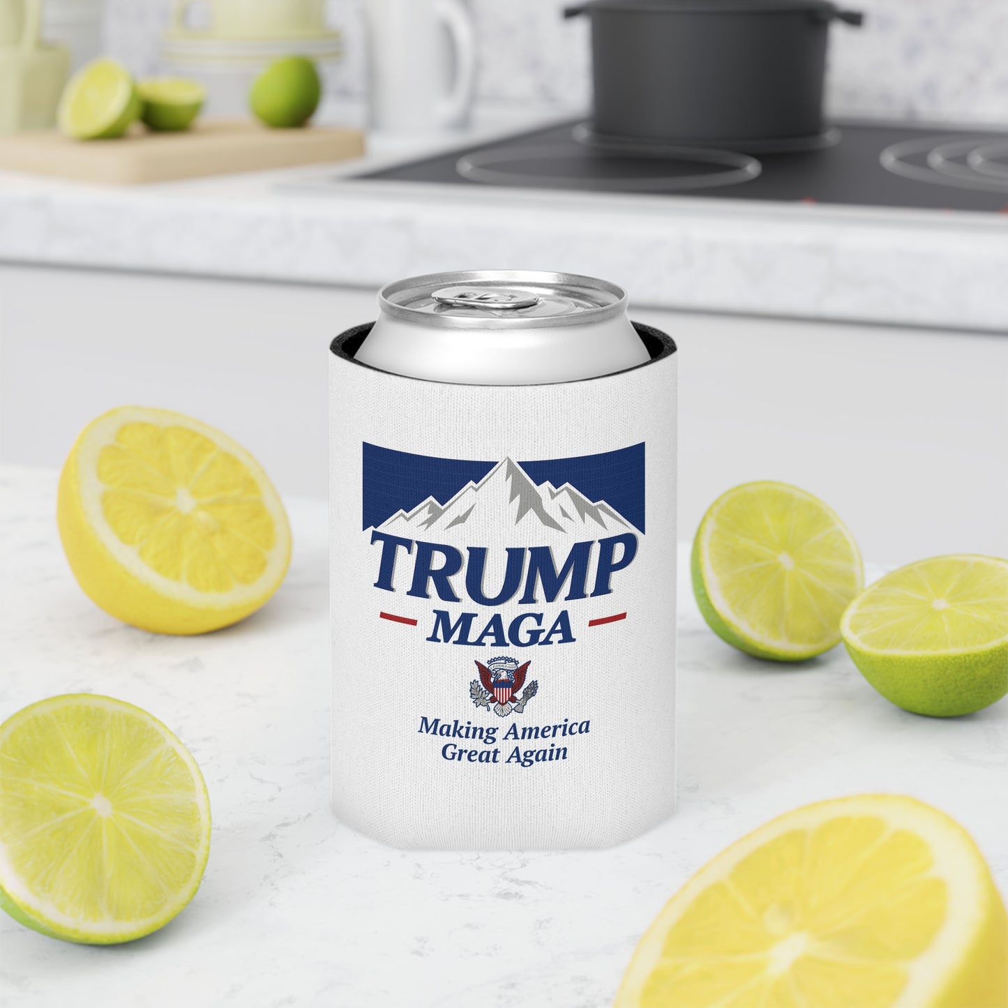 Trump MAGA Mountain Can Koozie