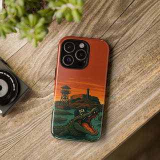Alligator Alcatraz Hard Shell Tough Phone Case