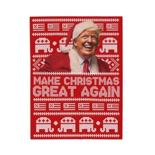 Make Christmas Great Again Plush Blanket