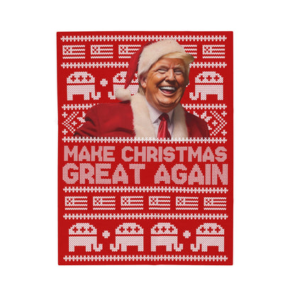 Make Christmas Great Again Plush Blanket