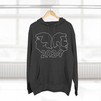 Trump Vance Line Art Fleece Hoodie