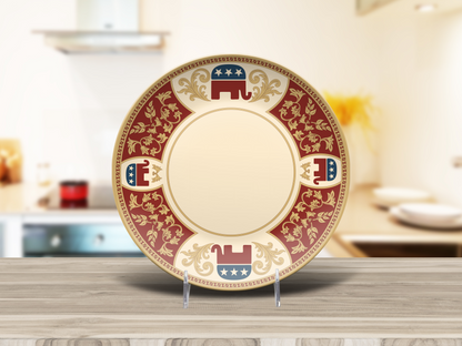 Republican Elephant Filigree Plate
