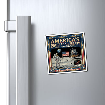Moon Landing - America's 250th 1776-2026 Refrigerator Magnet
