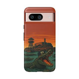 Alligator Alcatraz Hard Shell Tough Phone Case