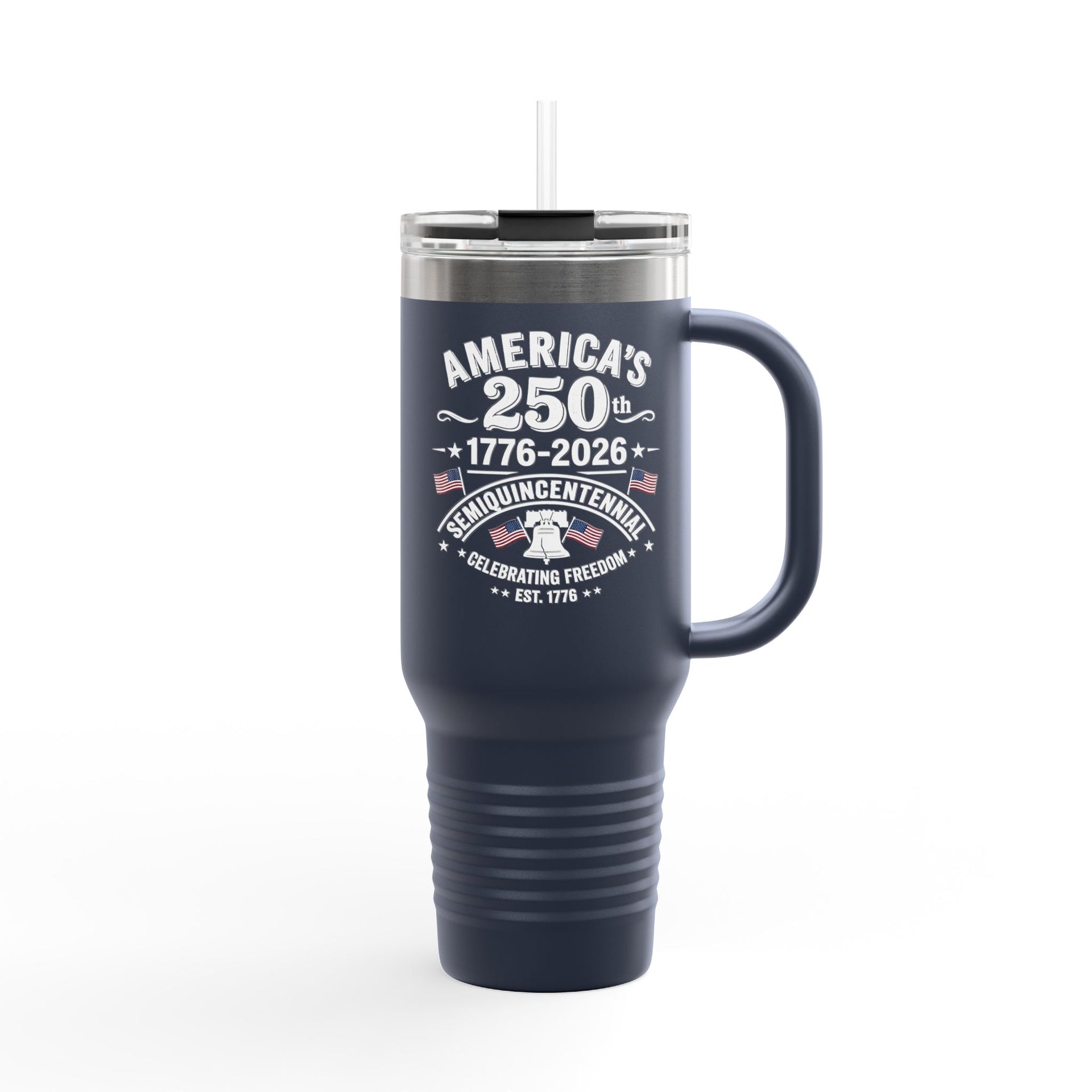 America's 250th Anniversary Commemorative 40oz Insulated Travel Mug — ceramic coffee mug, view 2