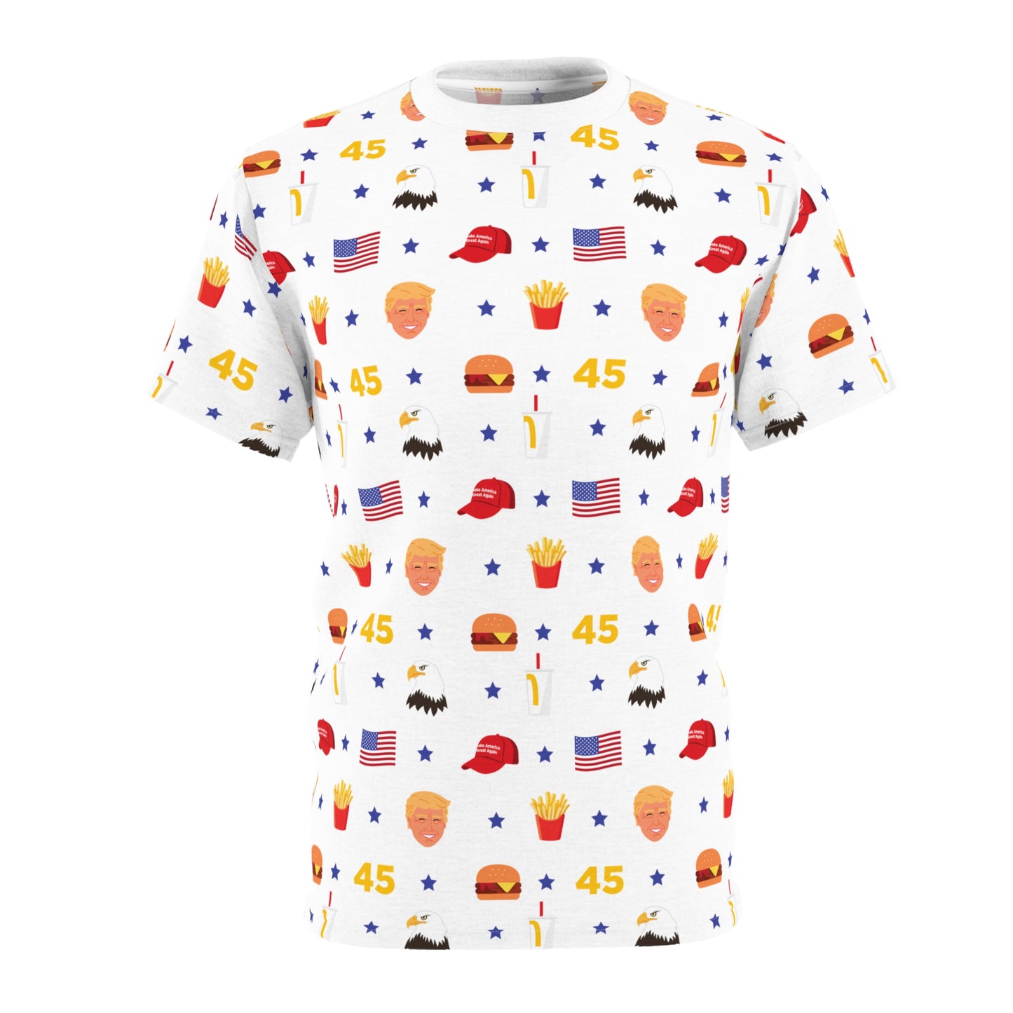 MAGA Fast Food Pattern Shirt