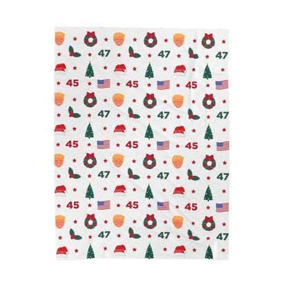 45/47 Presidential Christmas Plush Blanket