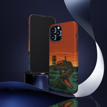 Alligator Alcatraz Hard Shell Tough Phone Case