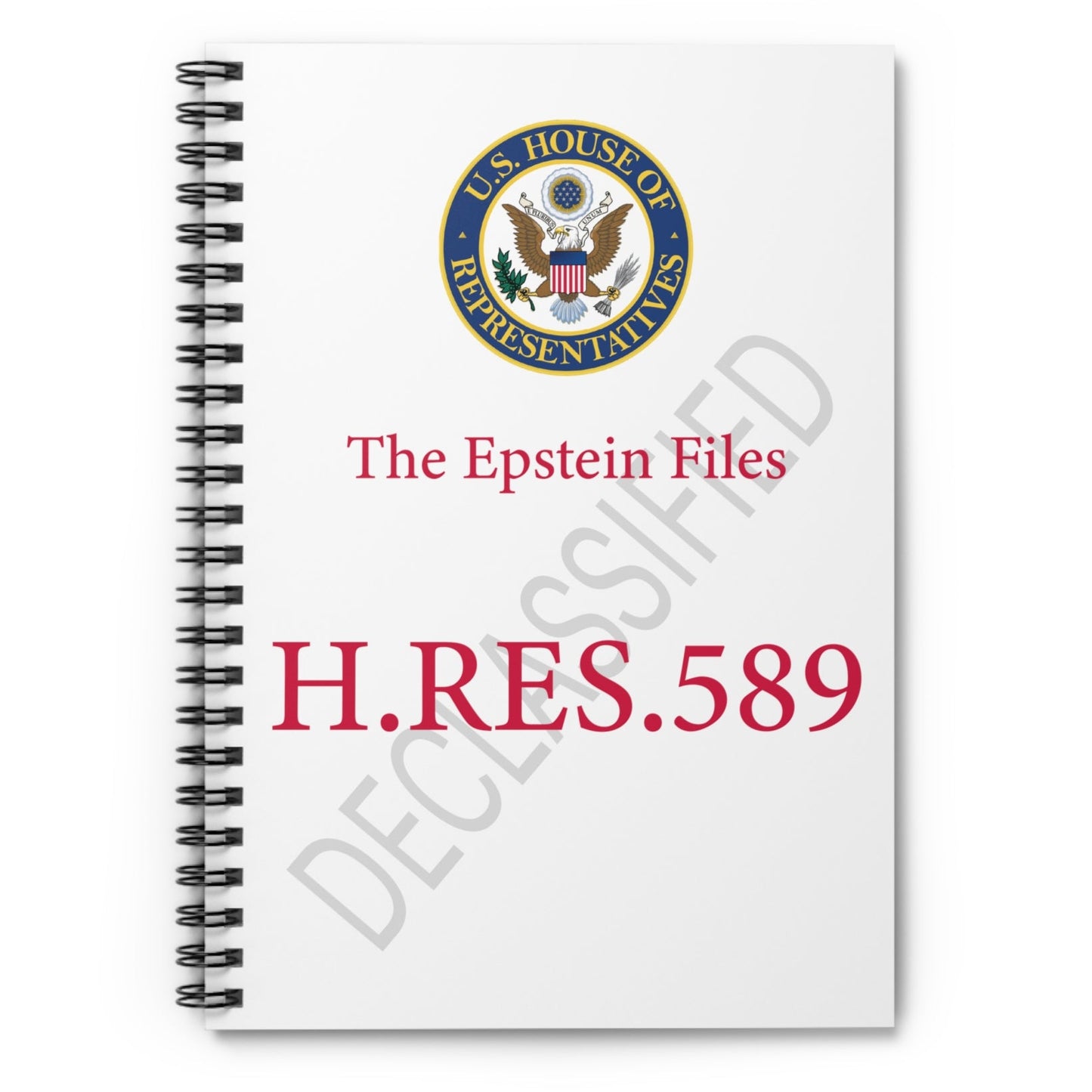 The Epstein Files Spiral Notebook