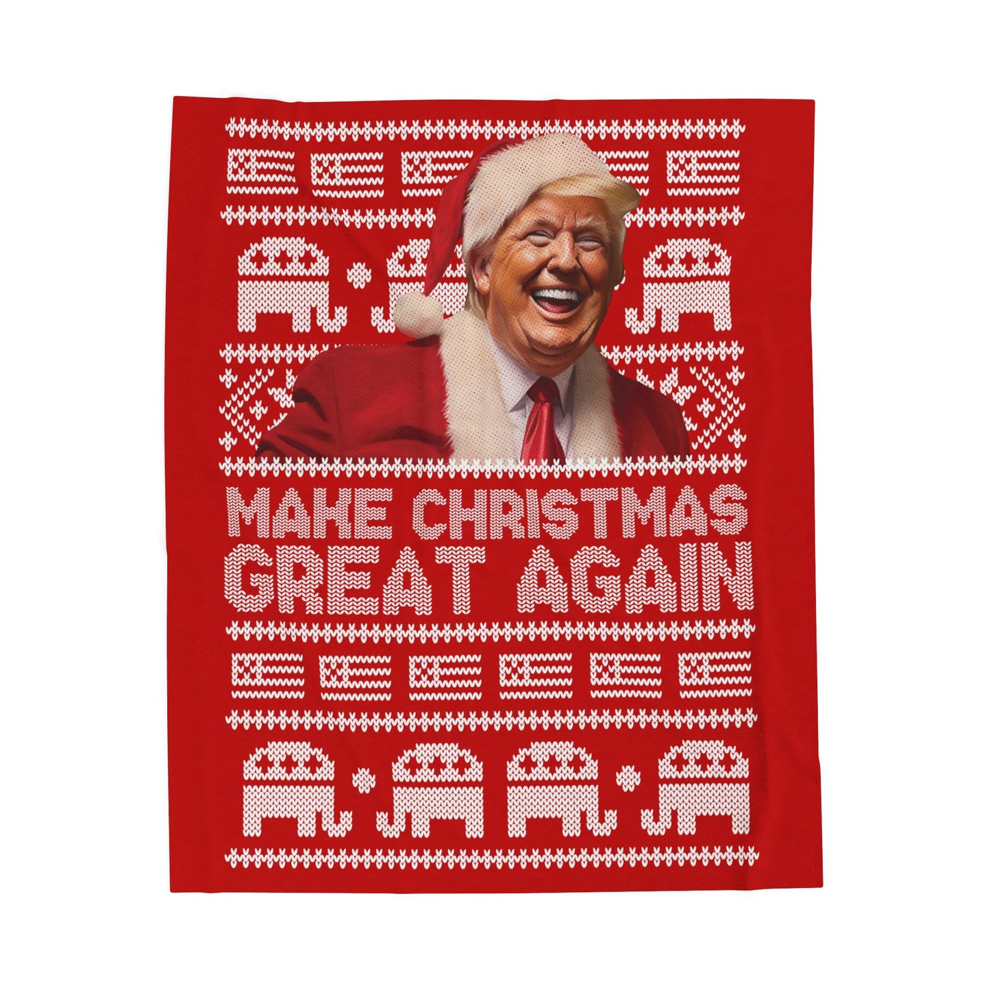 Make Christmas Great Again Plush Blanket