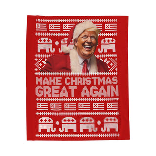 Make Christmas Great Again Plush Blanket