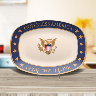 God Bless America Decorative Platter
