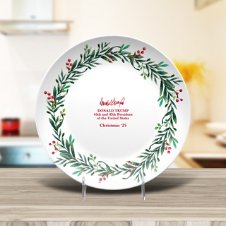 Christmas Wreath Decorative Plate
