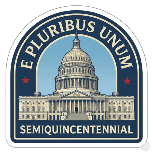 Capital Building  - E Pluribus Unum Sticker