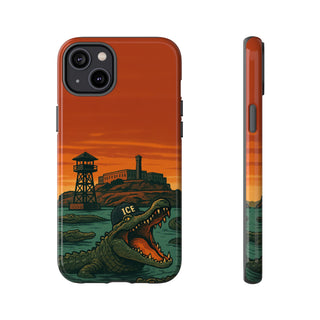 Alligator Alcatraz Hard Shell Tough Phone Case