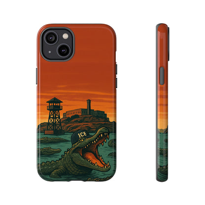 Alligator Alcatraz Hard Shell Tough Phone Case