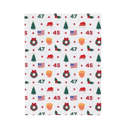 45/47 Presidential Christmas Plush Blanket