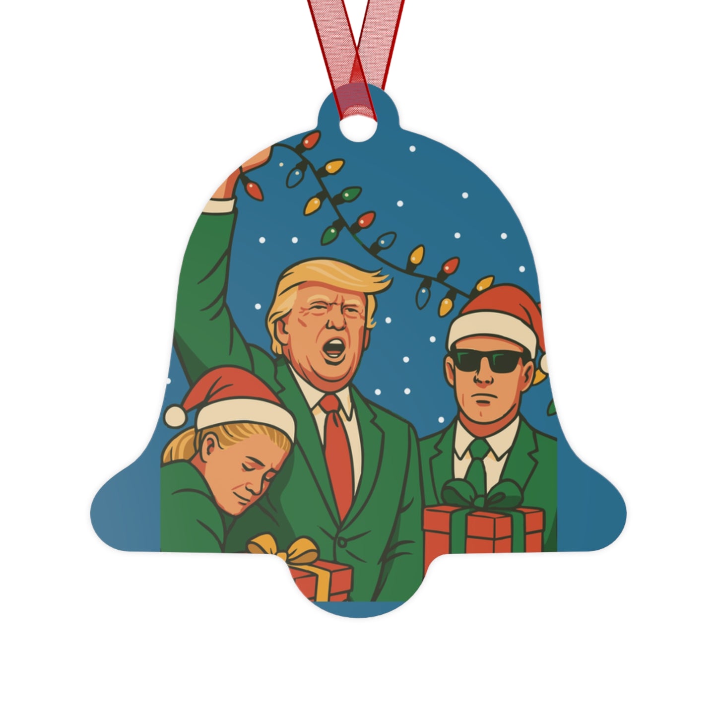 Famous Fight Pose Christmas Tree Ornament