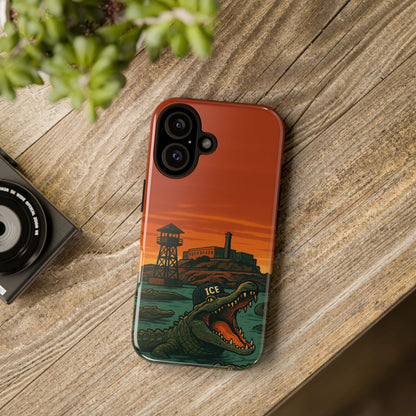 Alligator Alcatraz Hard Shell Tough Phone Case