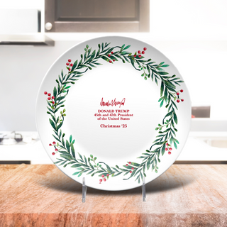 Christmas Wreath Decorative Plate