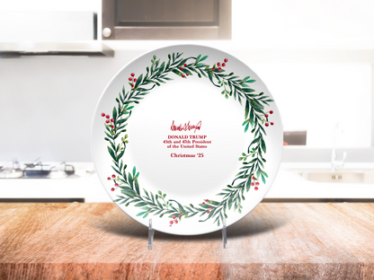 Christmas Wreath Plate