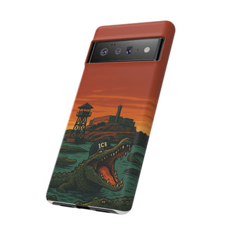 Alligator Alcatraz Hard Shell Tough Phone Case