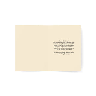 Trump Flying Reindeer Christmas Cards (1, 10, 30, and 50pcs)