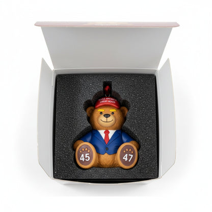 MAGA Bear Christmas Ornament