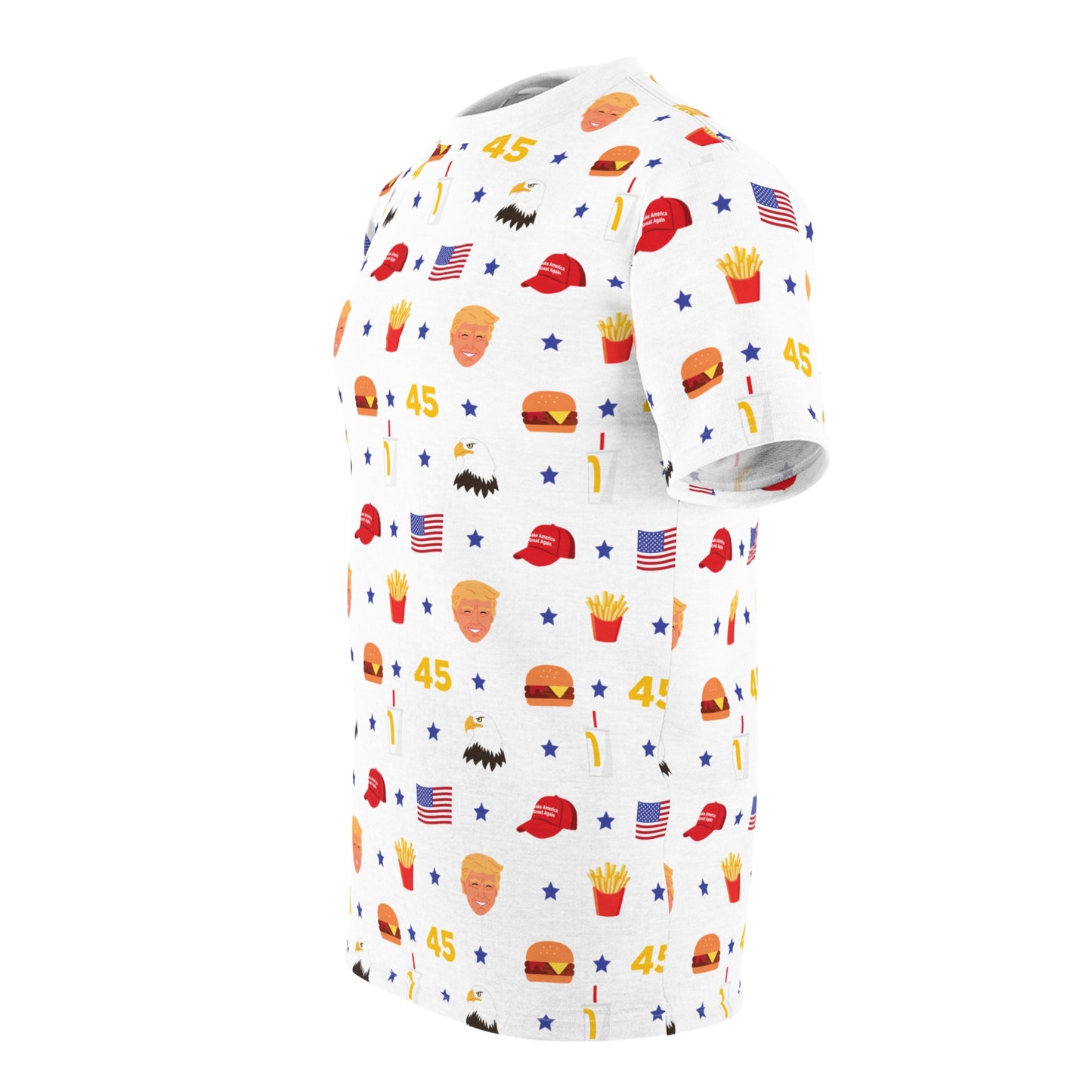 MAGA Fast Food Pattern Shirt