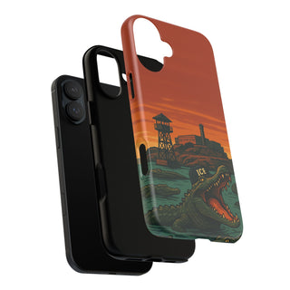 Alligator Alcatraz Hard Shell Tough Phone Case