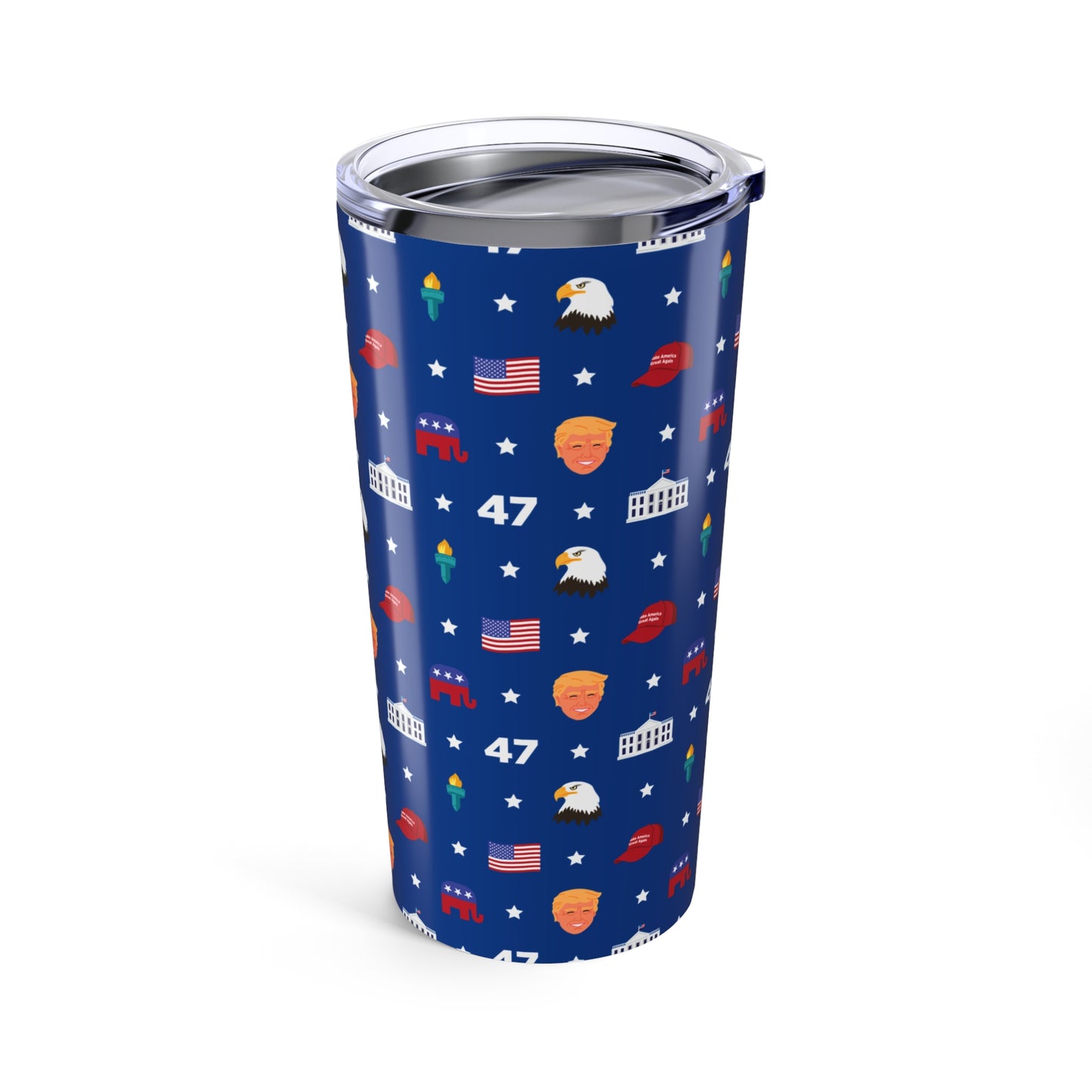 President Trump MAGA Pattern Tumbler 20oz