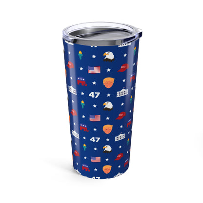 President Trump MAGA Pattern Tumbler 20oz