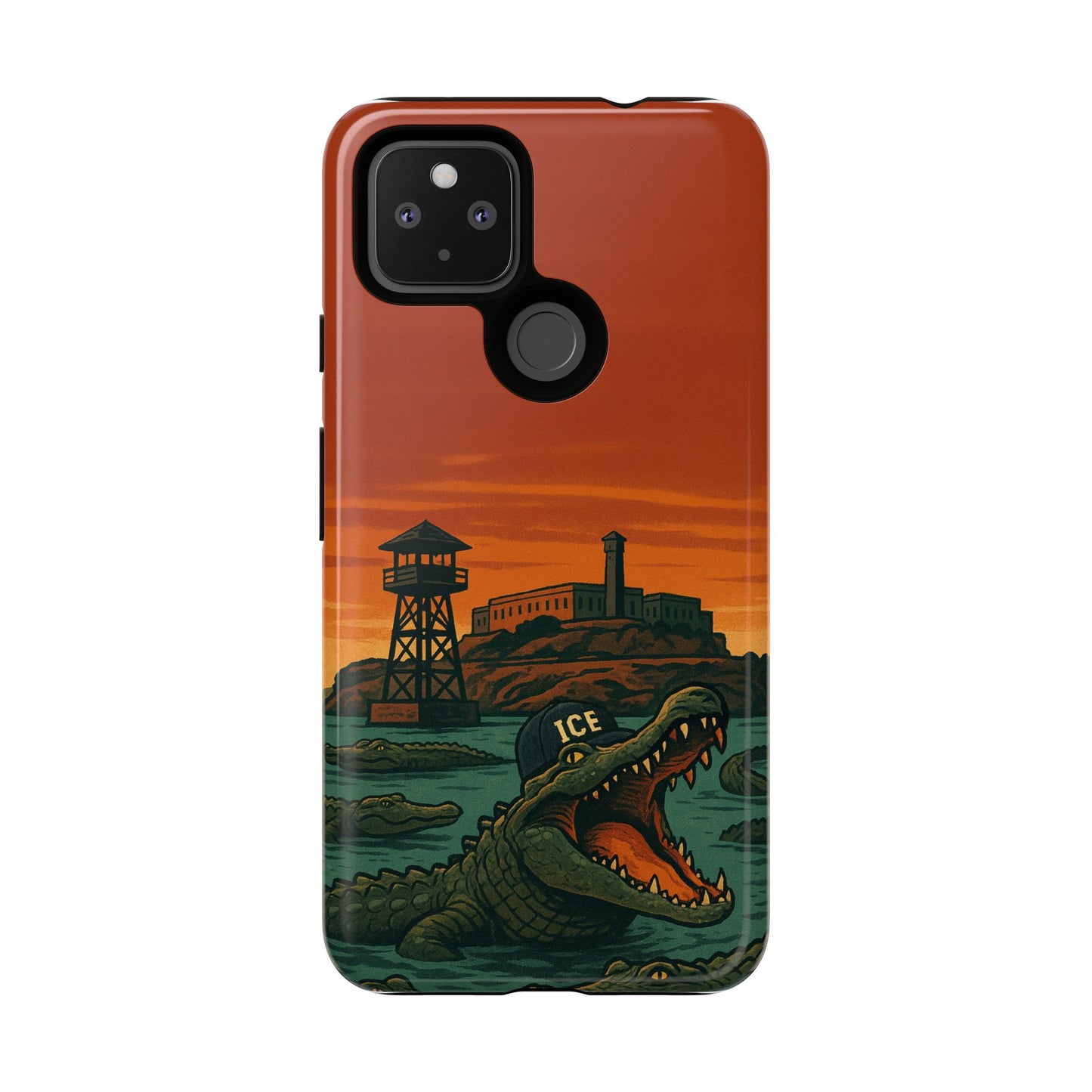 Alligator Alcatraz Hard Shell Tough Phone Case