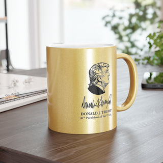 President Trump Gold Metallic Mug - "Our Golden Age Has Just Begun"