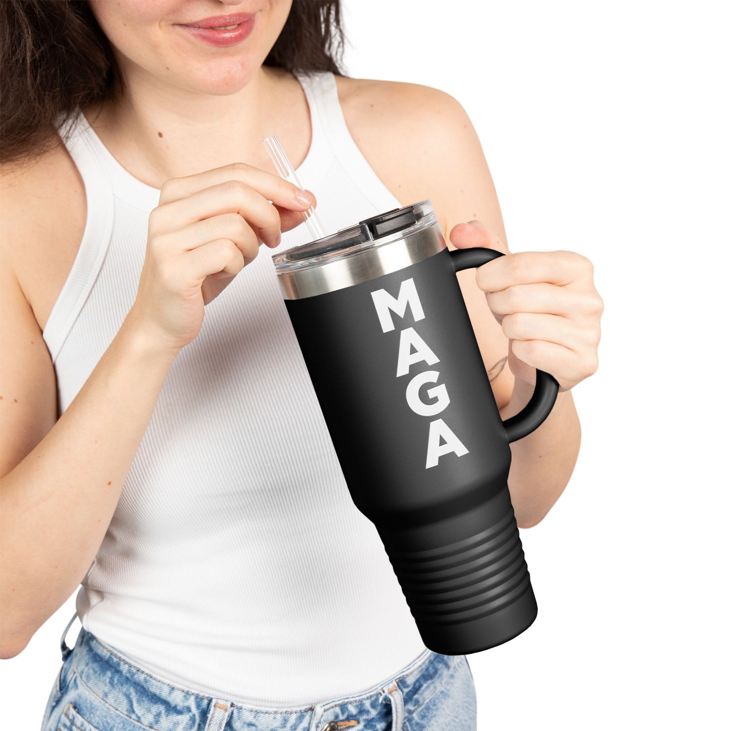 Black MAGA 45/47 Insulated Travel Mug, 40oz