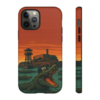 Alligator Alcatraz Hard Shell Tough Phone Case