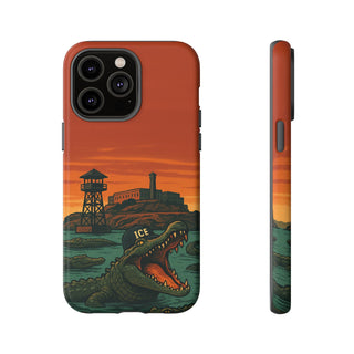 Alligator Alcatraz Hard Shell Tough Phone Case