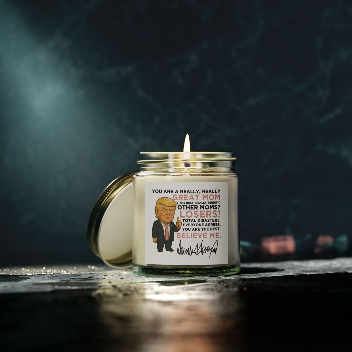 Funny Trump Candle - Great Mom Edition