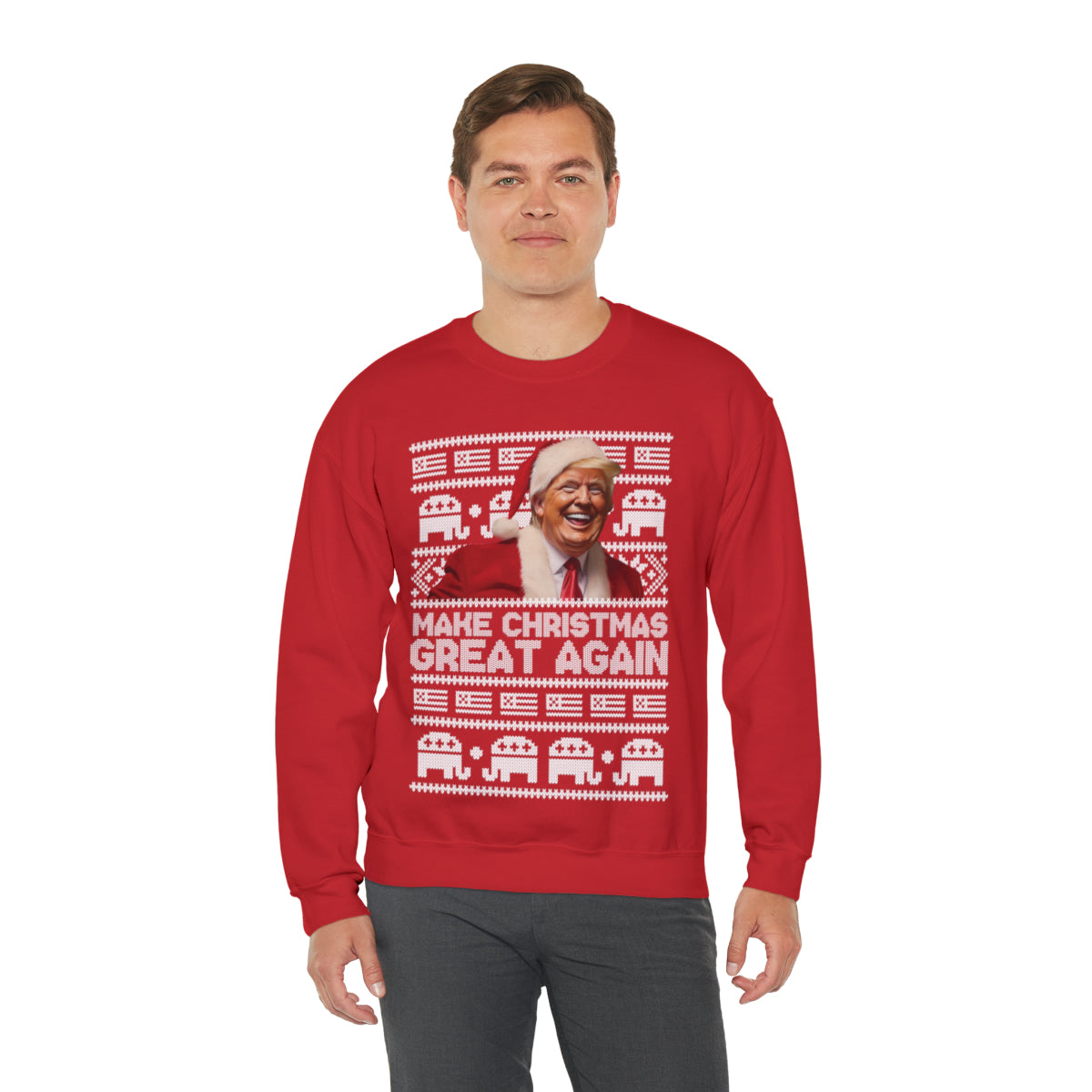 Make Christmas Great Again Trump Christmas Sweatshirt