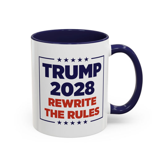 Trump 2028 “Rewrite the Rules” Mug – 11oz & 15oz