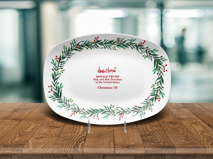 Christmas Wreath Platter
